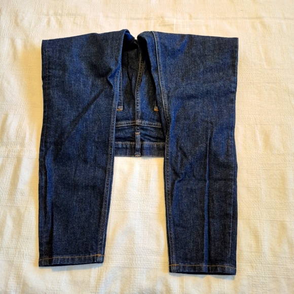 Everlane High Rise women's size 30 dark wash ankle jeans, 5 pockets stretch VGUC - Picture 3 of 7